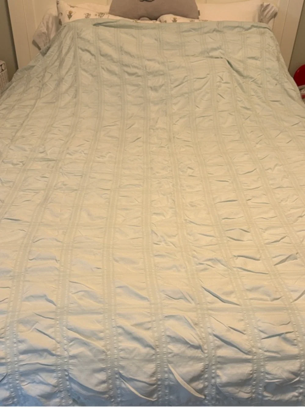 3-Piece Full/Queen Duvet Cover Set - Light Mint